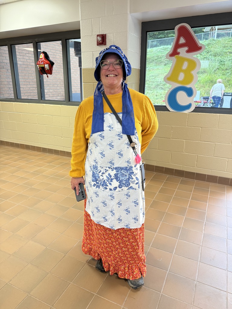 Teacher dressed up
