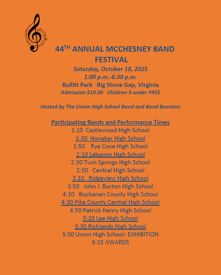 Band Festival Info. Flyer