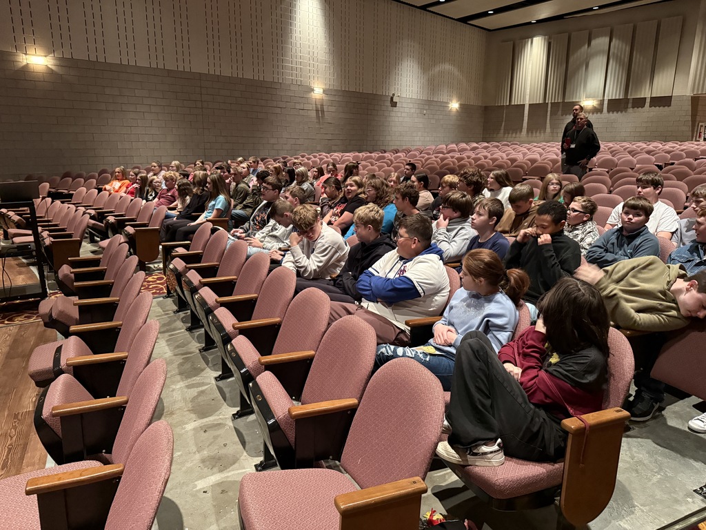 J.W. Adams students attend an assembly