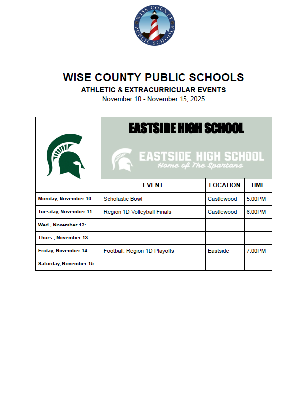 Eastside High Weekly