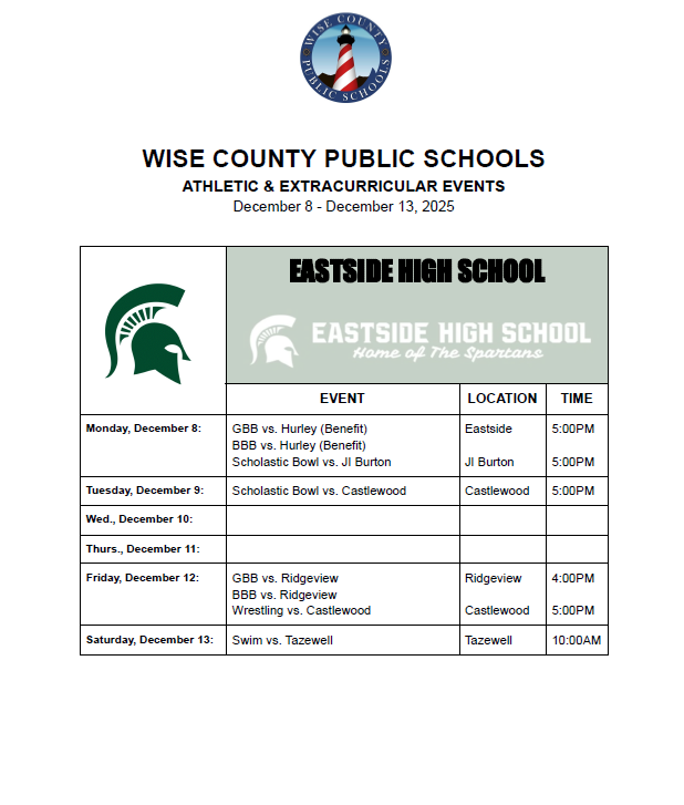 Eastside High Events