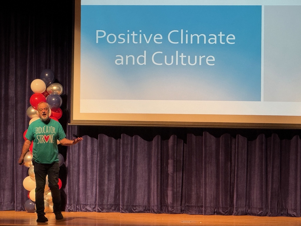 Mr. Brooks speaks on topics of "Positive Climate and Culture"