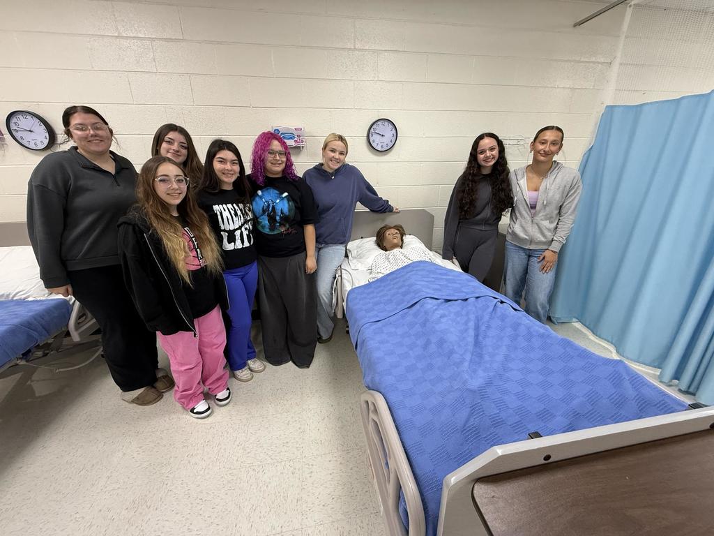 Nursing students pose for a picture