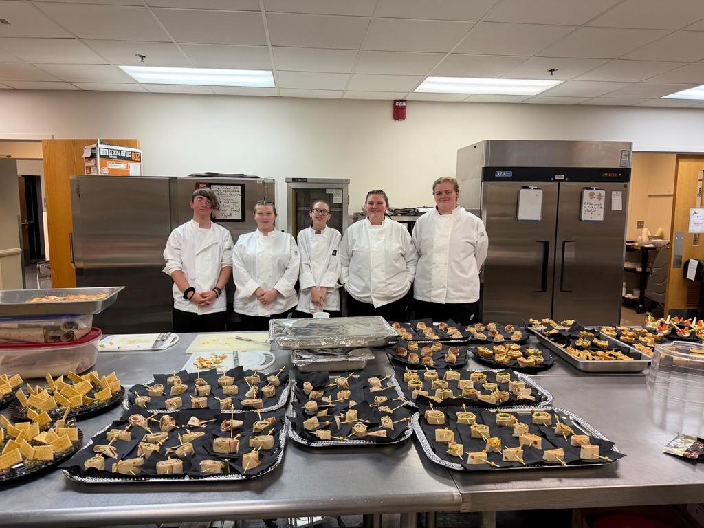 Culinary Arts students prepare a dinner