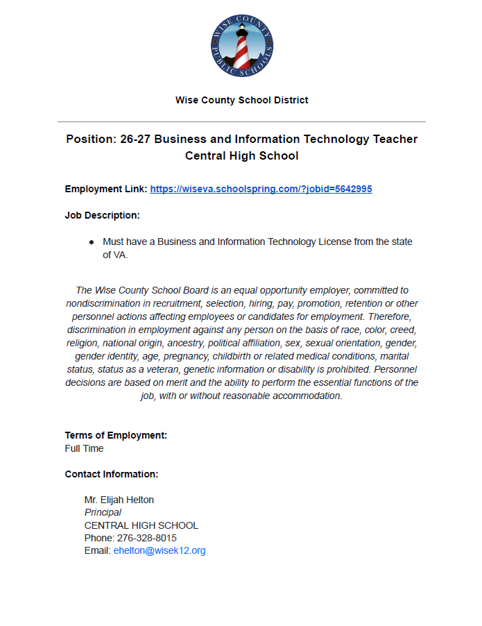 Business and Info. Tech