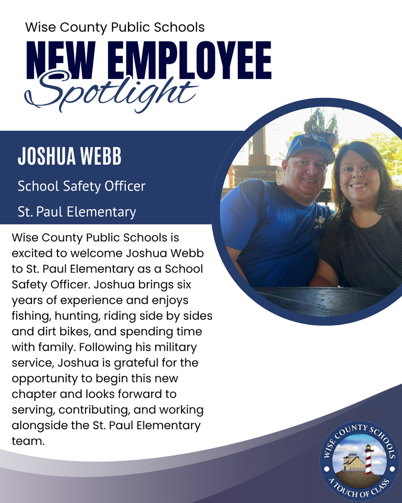 An ad highlights Joshua Webb, a new School Safety Officer for St. Paul Elementary. He has six years of experience and enjoys outdoor activities.