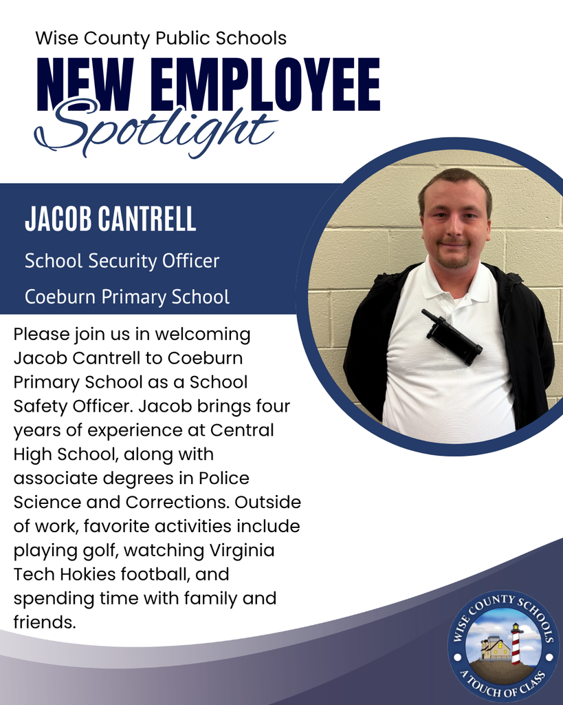 An advertisement shows a smiling man, Jacob Cantrell, as a school safety officer. It highlights his experience and hobbies.