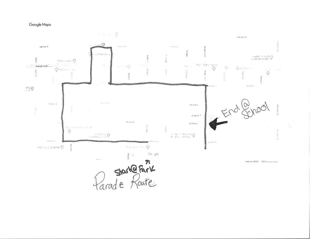 Parade route