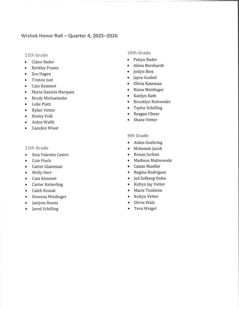 honor roll