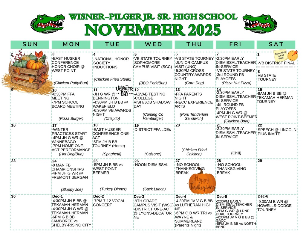 November 2025 Calendar