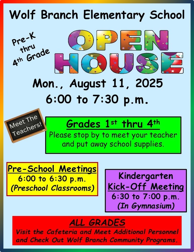 2025/2025 Elementary School Open House