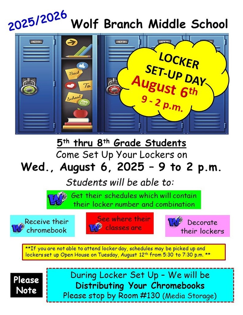 Middle School Locker Day