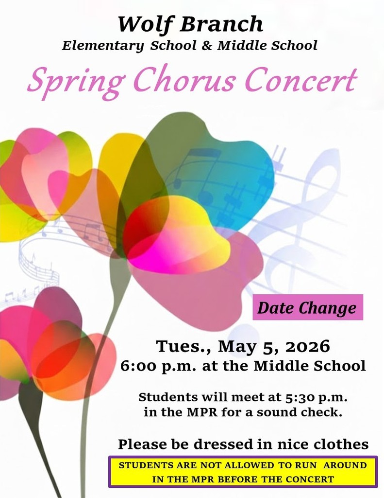 Date Change - Spring Chorus Concert