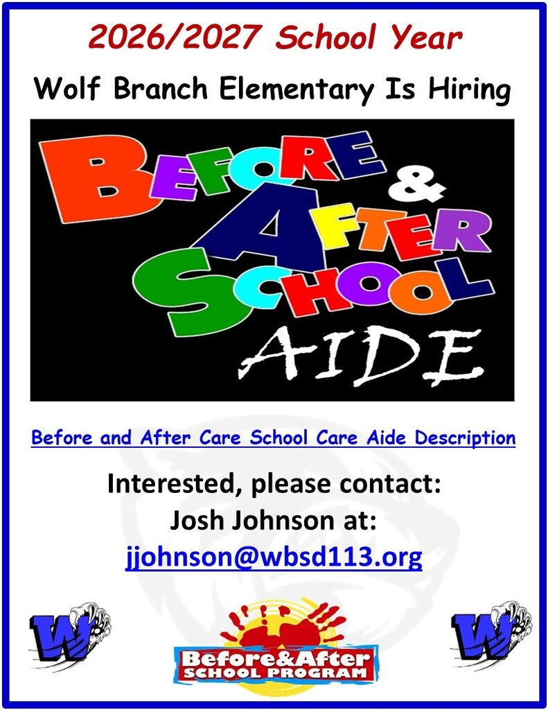 Before & After School Care Aide - 2026/2027