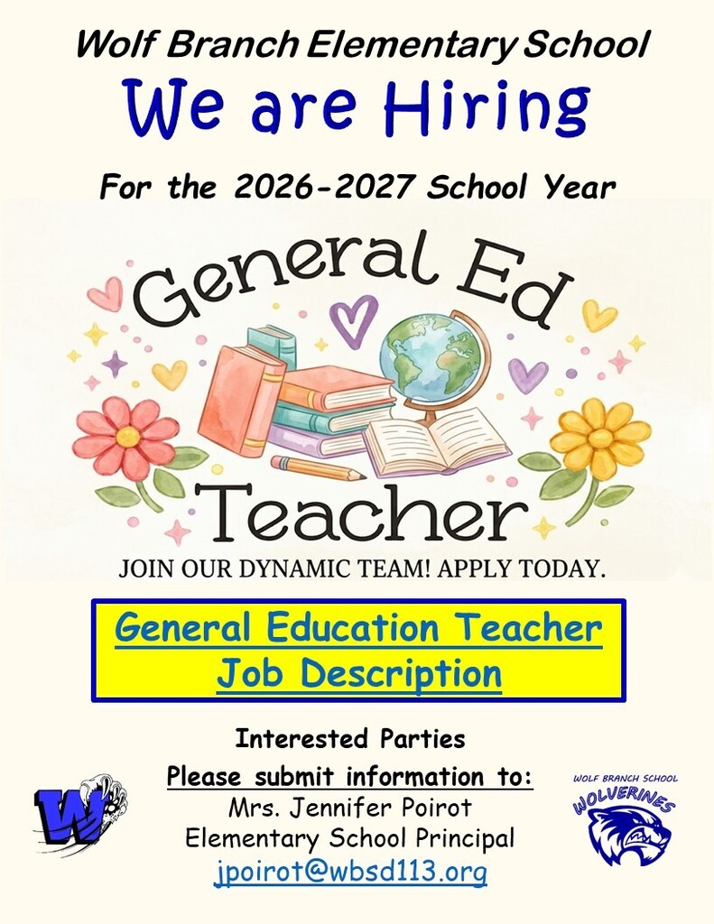 Elementary Teacher Needed