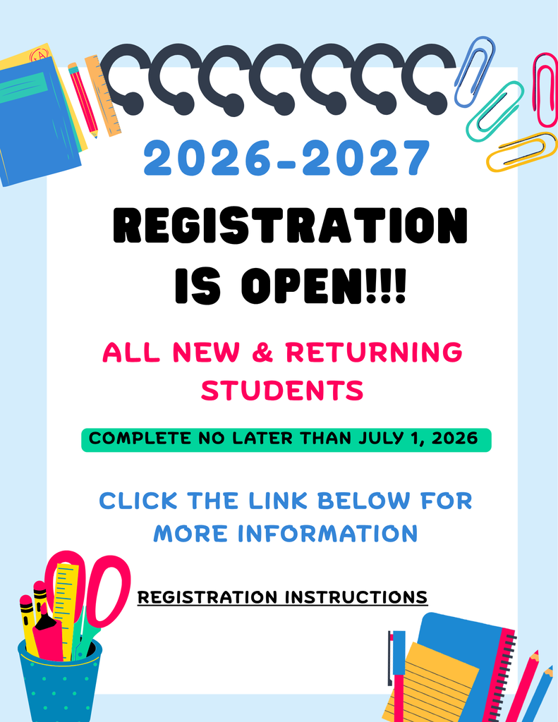 2026-2027 Registration is OPEN!!