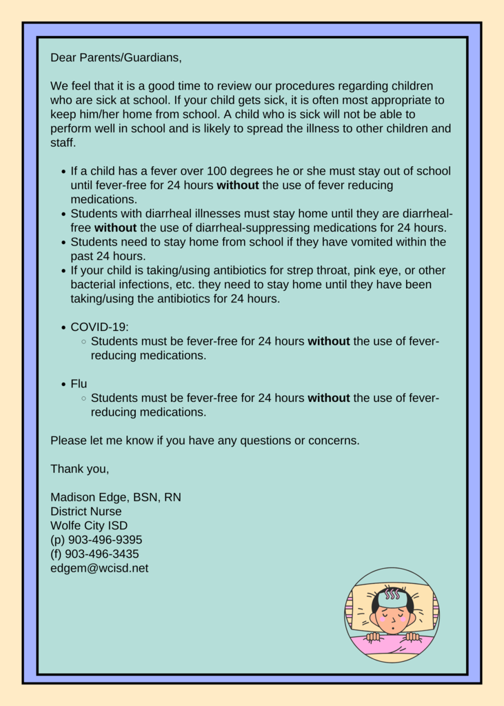 Illness Guidelines