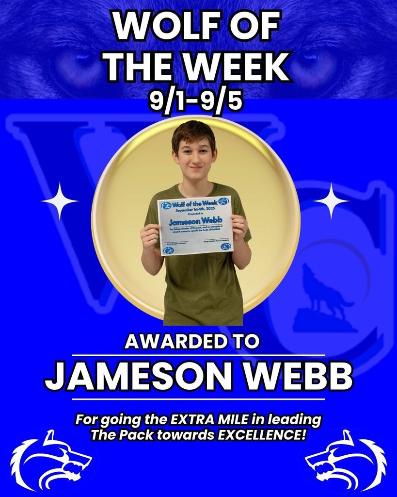 Wolf of the Week...Jameson Webb