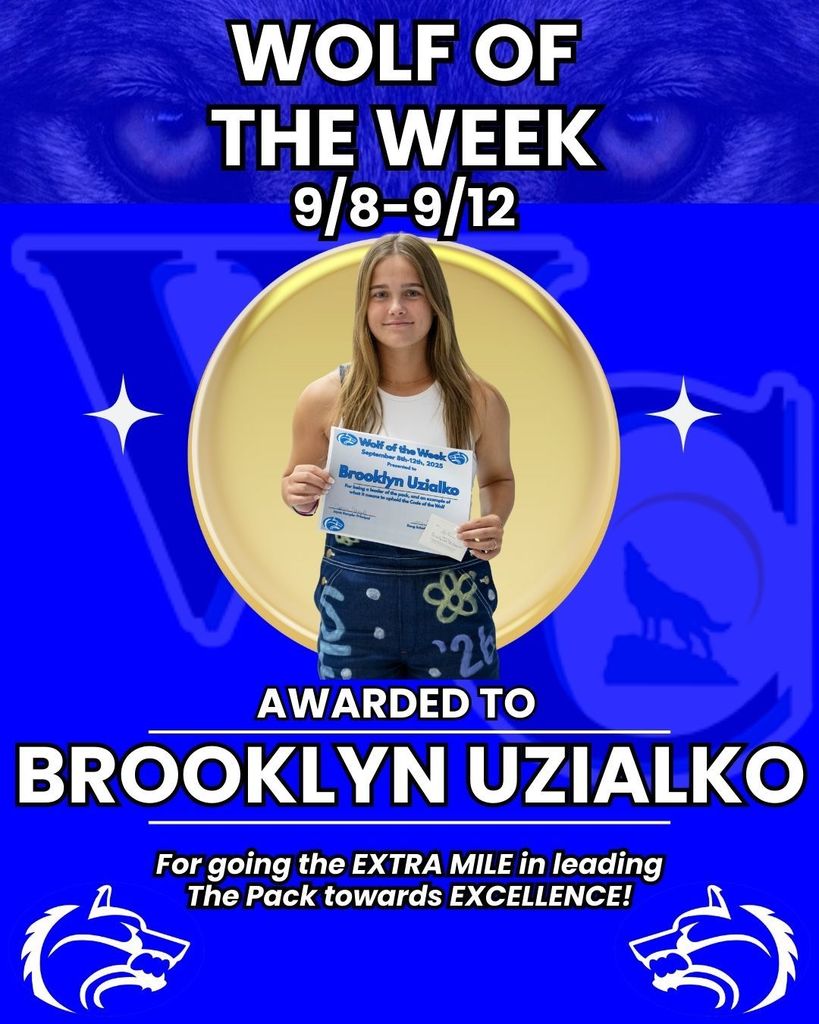 Wolf of the Week- Brooklyn Uzialko