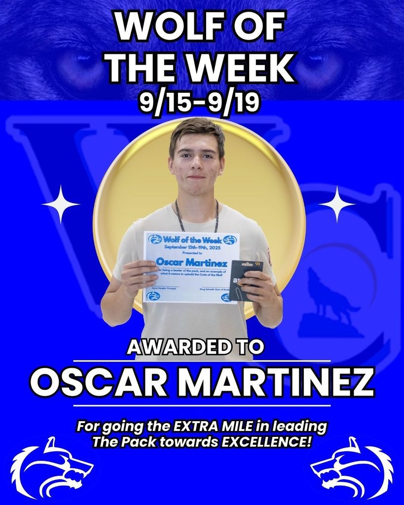 Wolf of the Week- Oscar Martinez!!