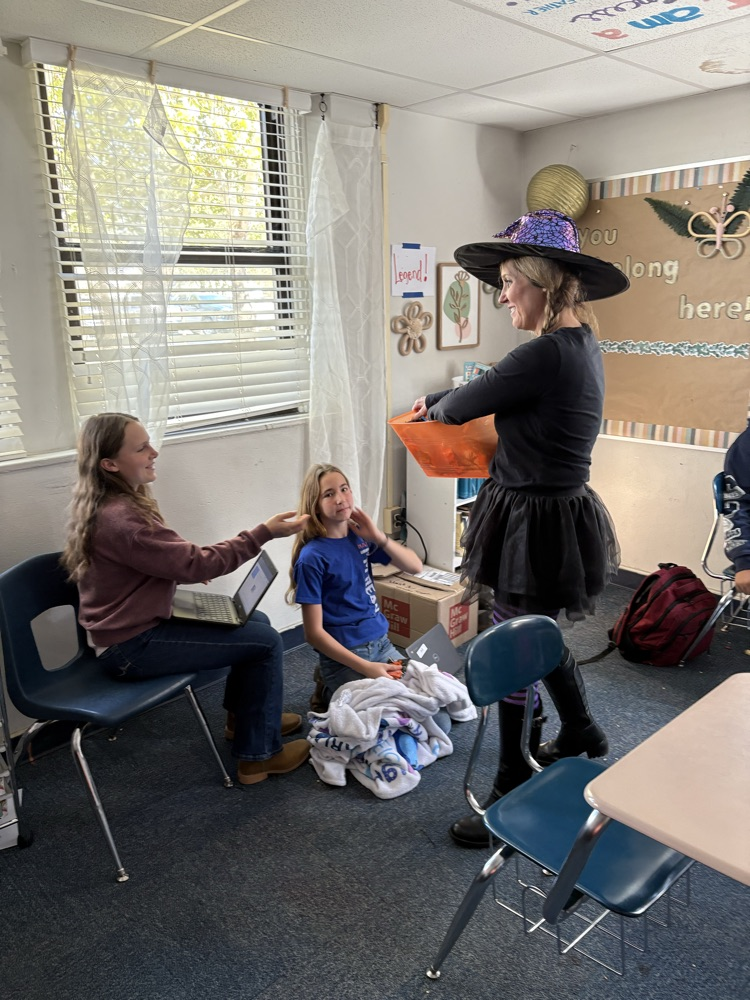 Students Receiving Candy