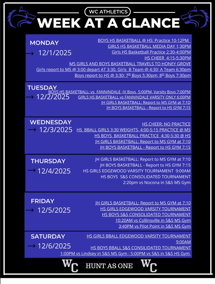 12/1 AuthenticWeek at a glance