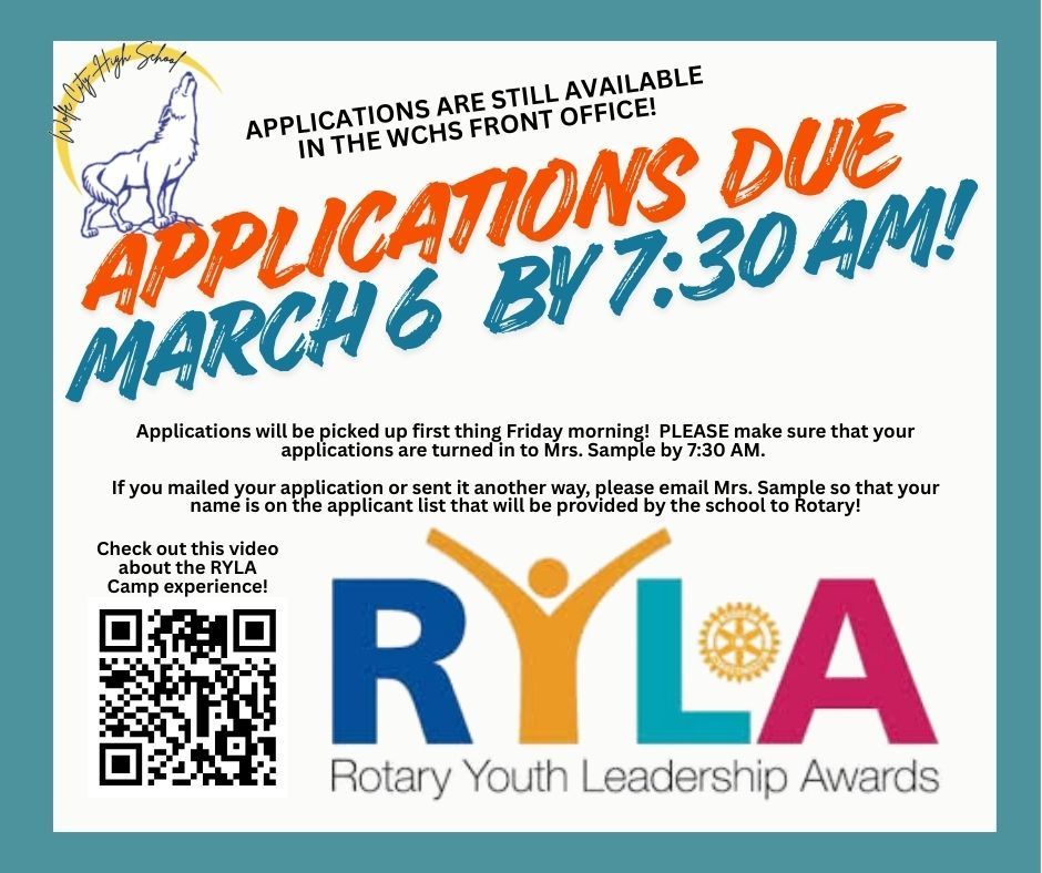 ryla deadline