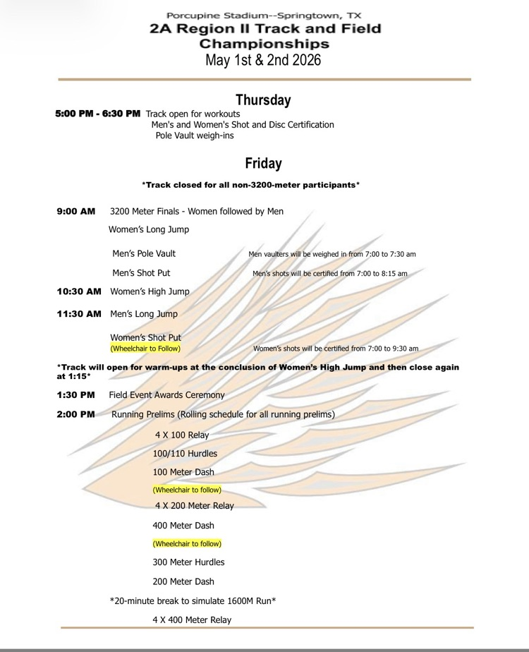 Day 1 Schedule