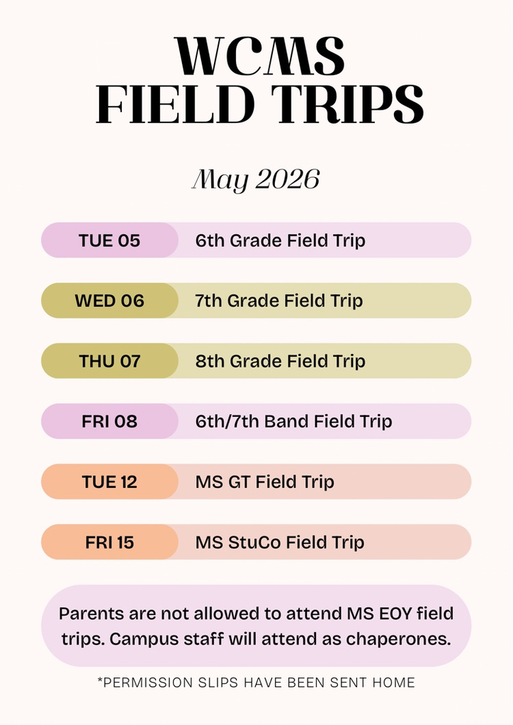 field trip dates 