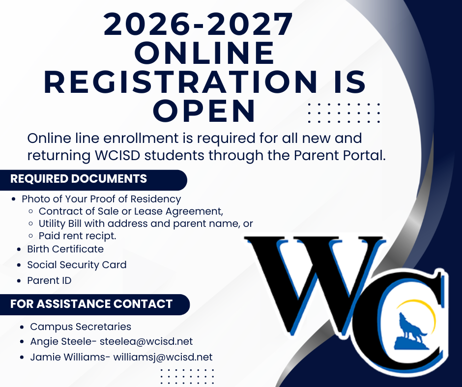 Registration is open for 2026-2027