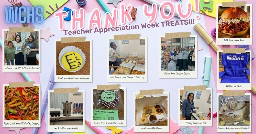 Teacher Appreciation May 5-8