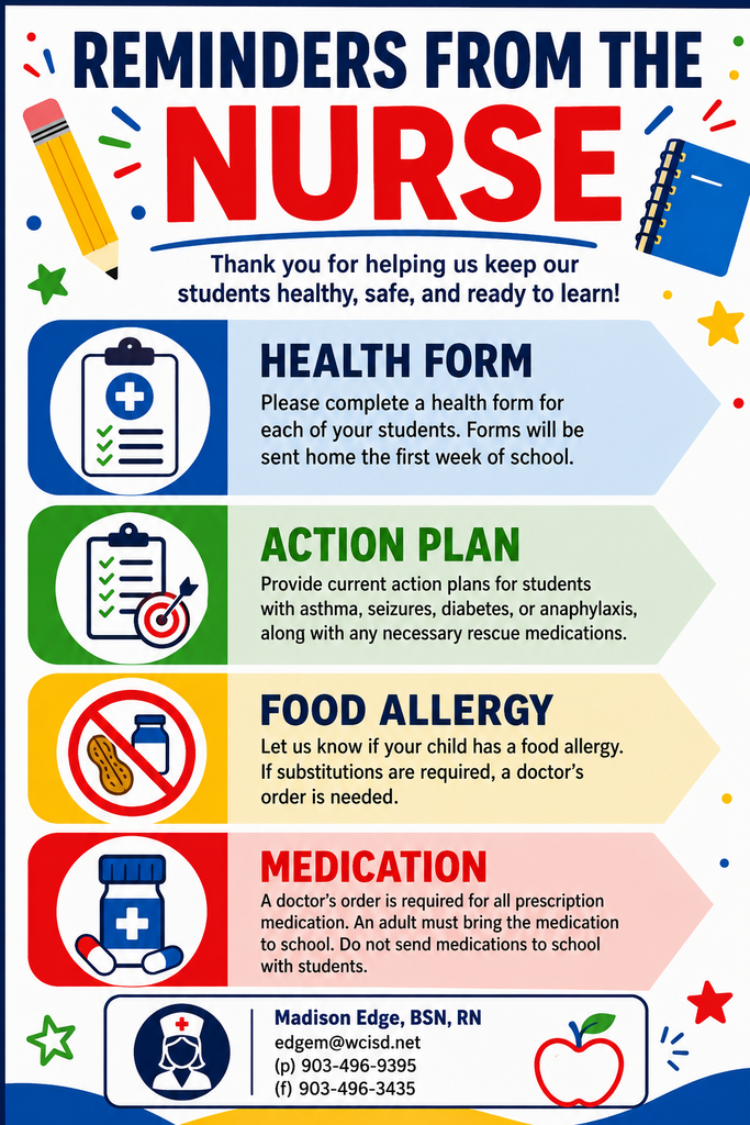 Reminders from the nurse