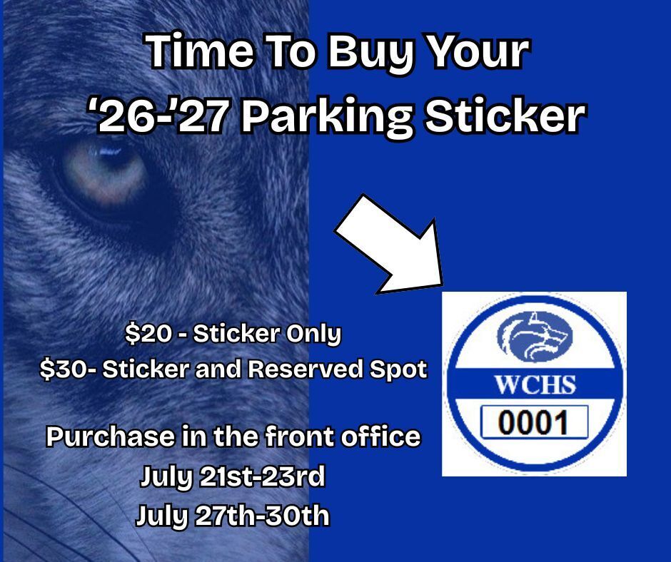 Parking Stickers!!