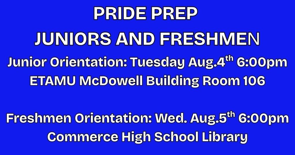 ATTENTION PRIDE PREP STUDENTS!!