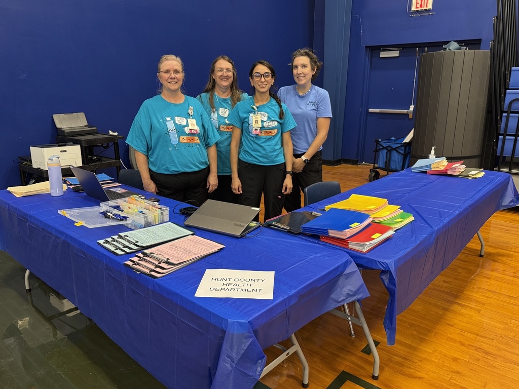 Hunt County Health Department was on hand to get kids ready for school by providing vaccinations.