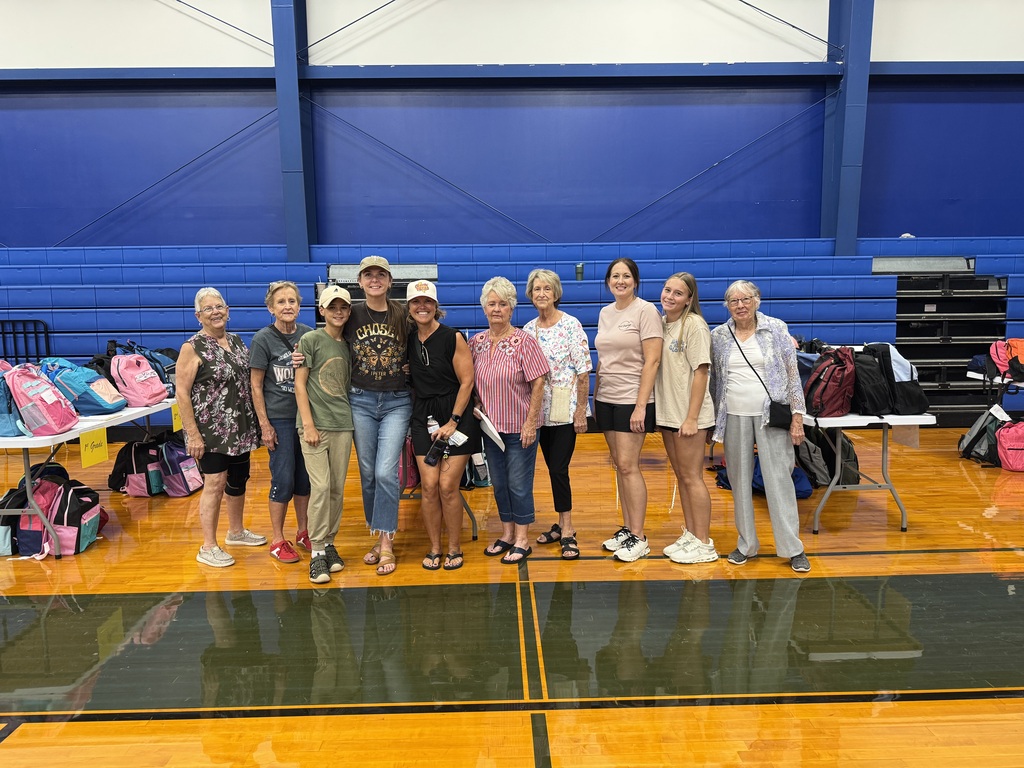 Thank you ladies for the backpacks with school supplies for our kids!