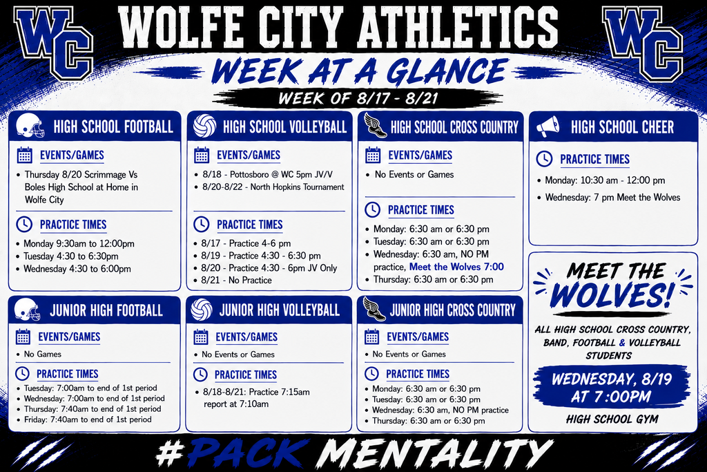 8-17 week at a glance