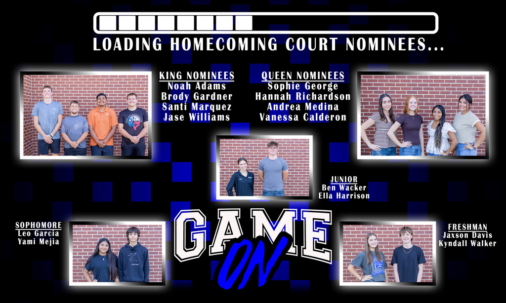 homecoming court nominees graphic.