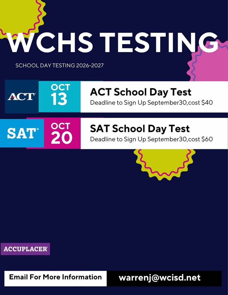 Fall Testing Dates