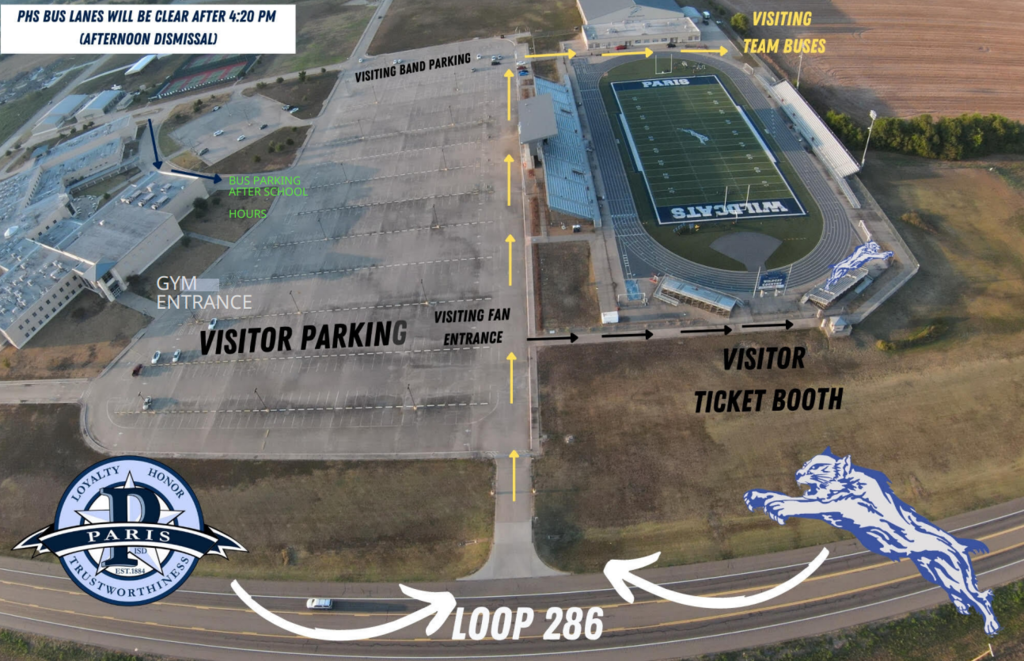 Paris High School Aerial