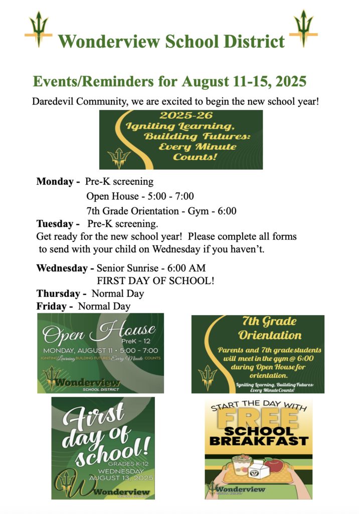 This week, Aug. 11 - 15!