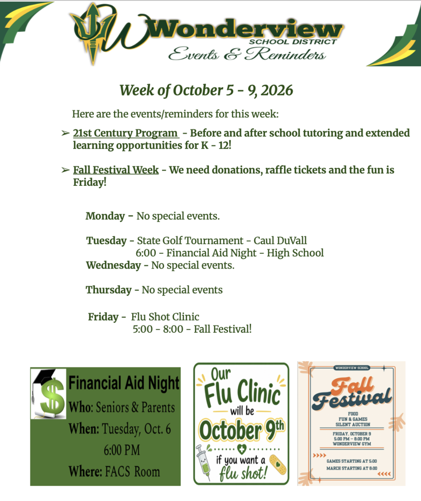 Oct. 5 - 9