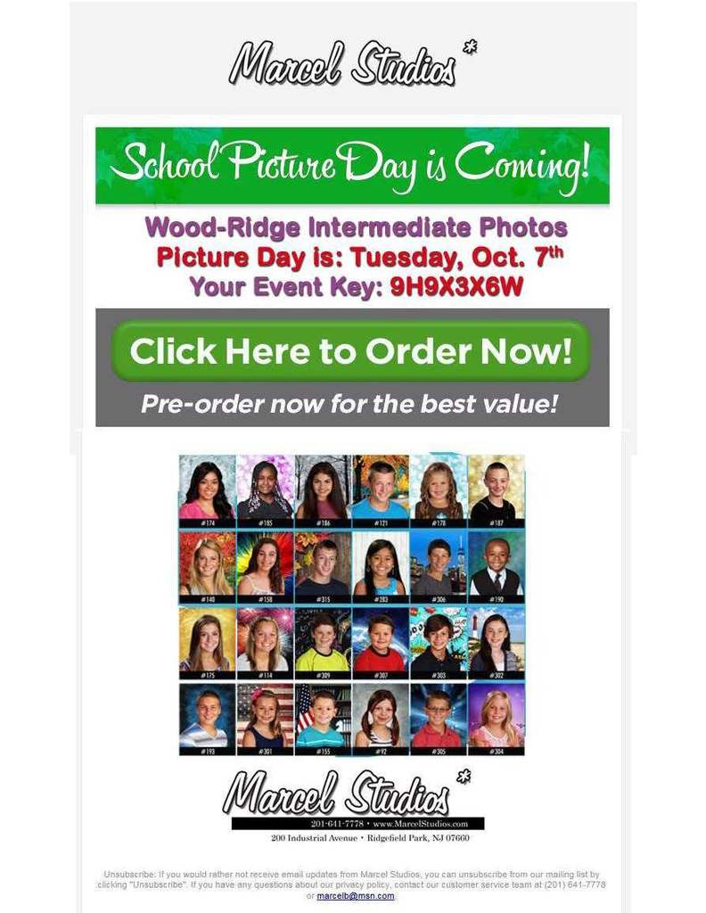 Picture Day is coming to WRIS on Tuesday October 7th