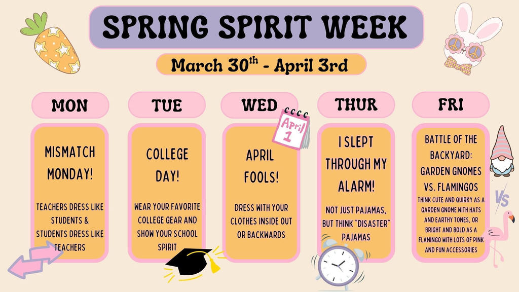 Sring Spirit Week