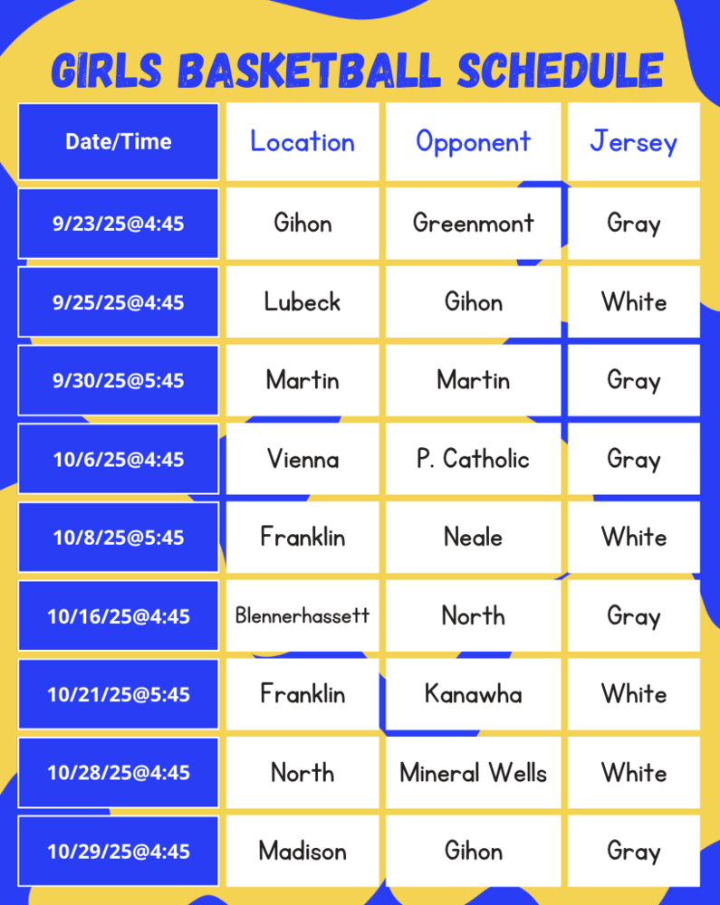 Girls Basketball Schedule
