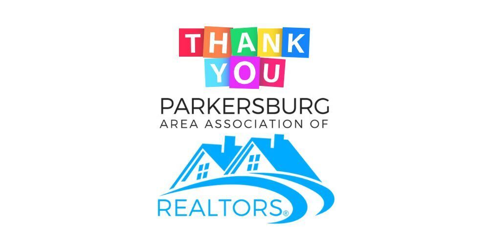 Thank you!  Parkersburg Area Association of Realtors -- graphic also includes blue logo