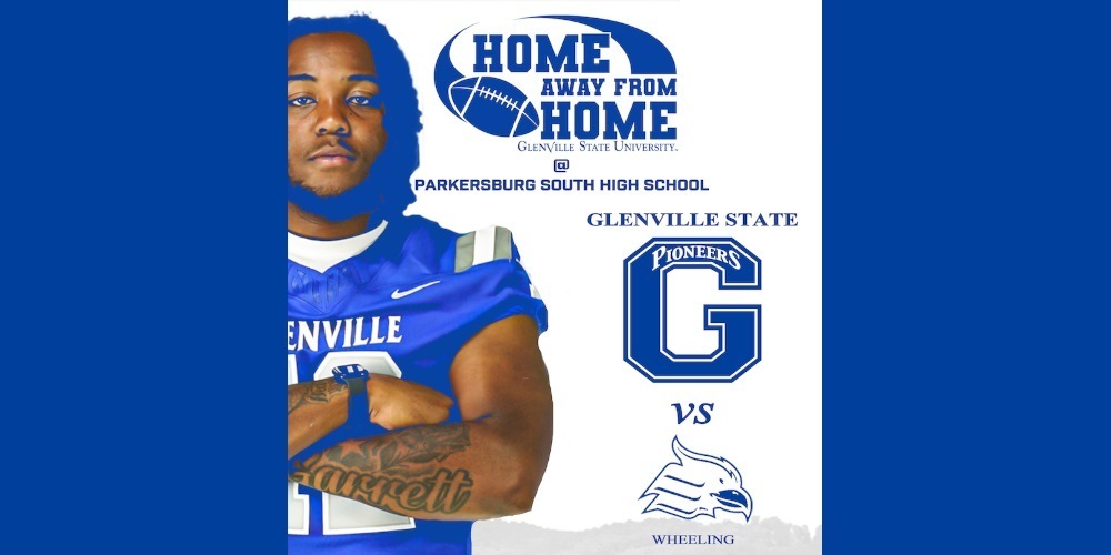 image of a football player with arms crossed and information about two competing teams