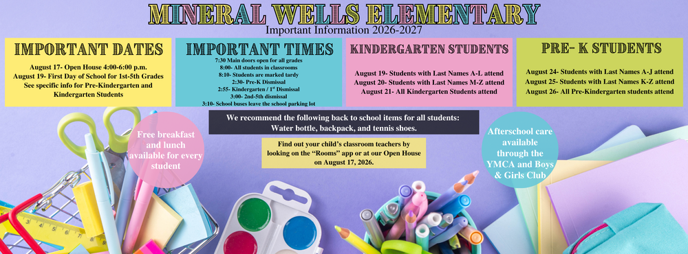 Mineral Wells Opening Information