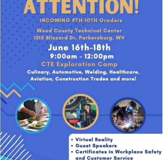 CTE Exploration Camp flyer