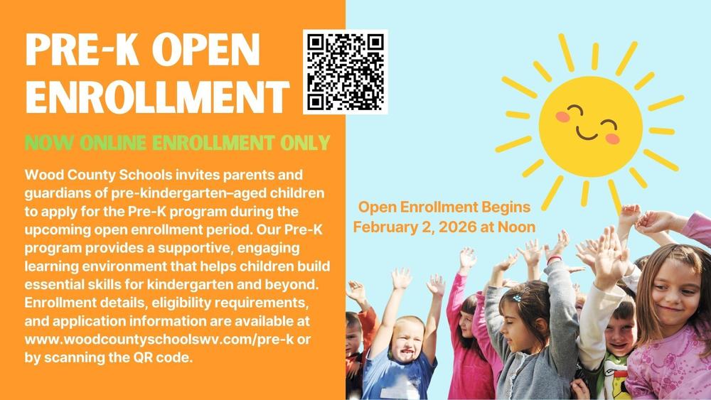 pre-k open enrollment flyer